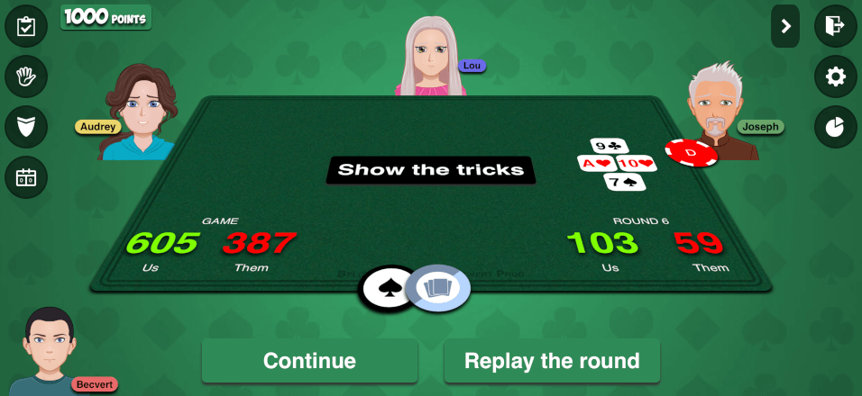 Show the tricks Show the tricks